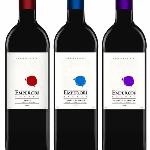 Wine label Emperors secret