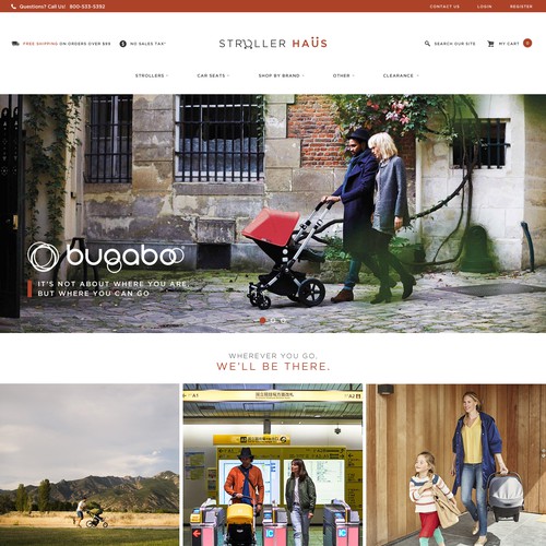 Nordic Website Design for Stroller Haus