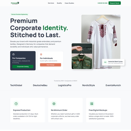 Printerado Landingpage