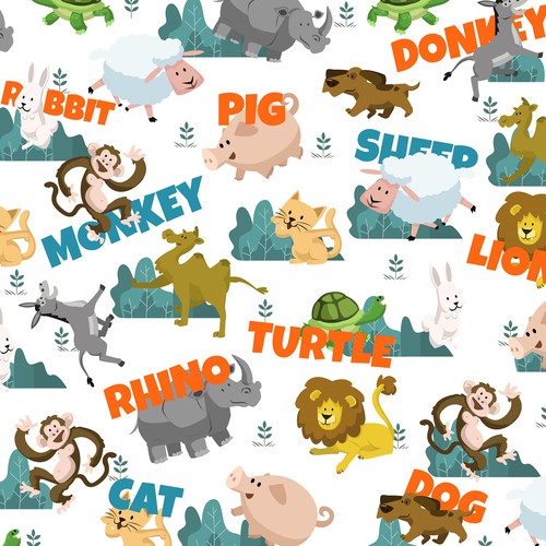 Animal Pattern Blanket 