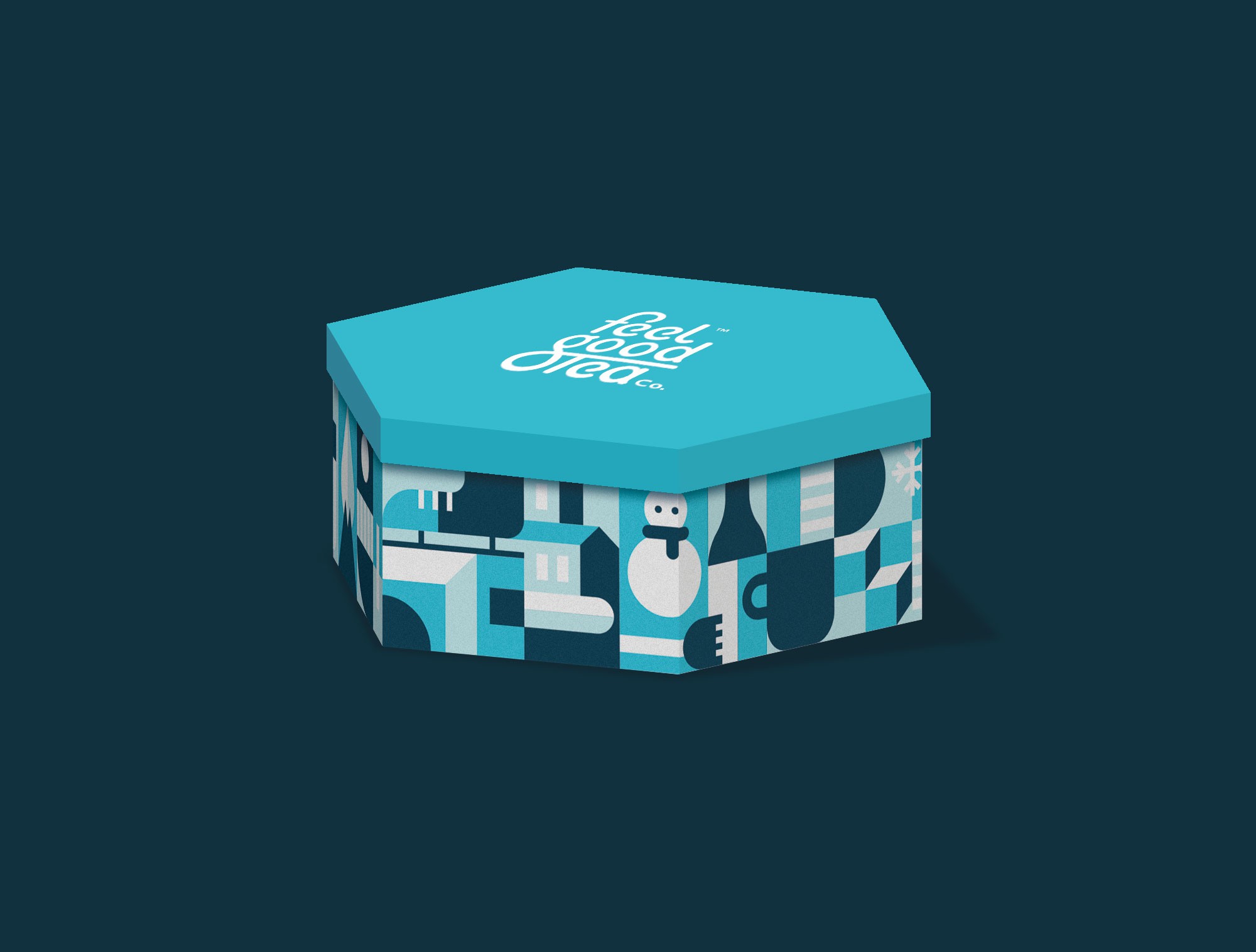 Winter Packaging design || Feel Good Tea Co.