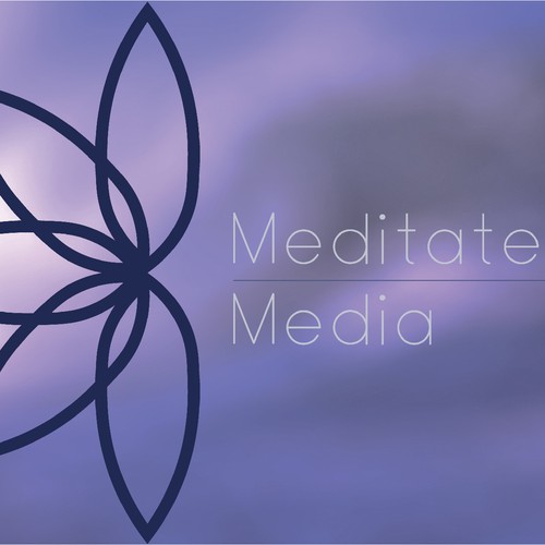 Calming logo concept for meditation site