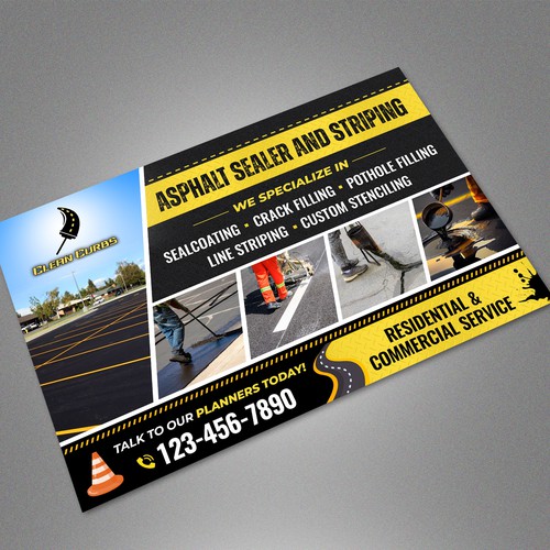 Asphalt Sealer Postcard