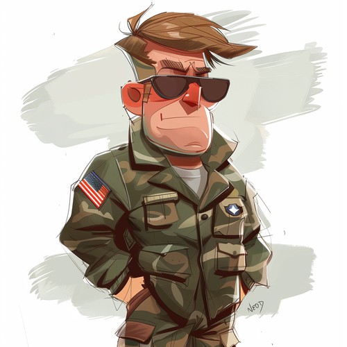 Soldier 2D Sketch