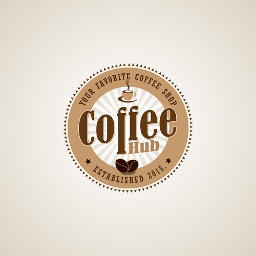 Logo concept for a coffee shop.