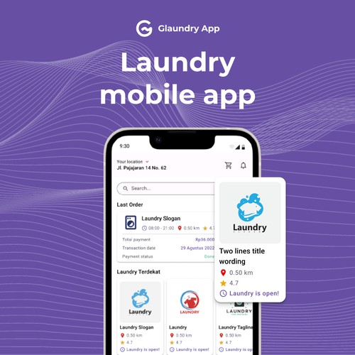 Laundry mobile app