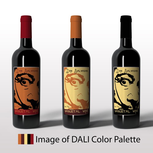 Wine label design