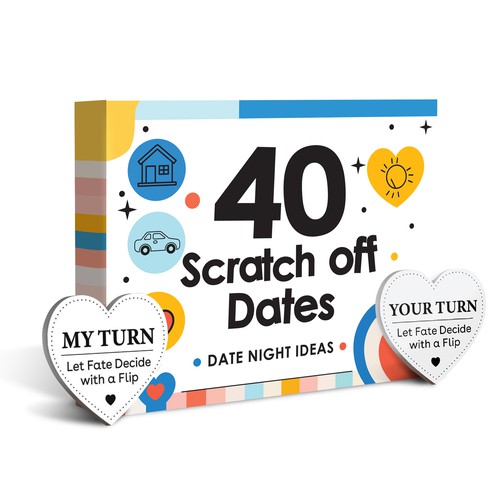 Deck of cards with scratch off date night ideas