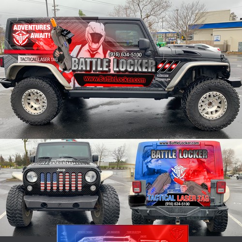 Car wrap - laser tag rental