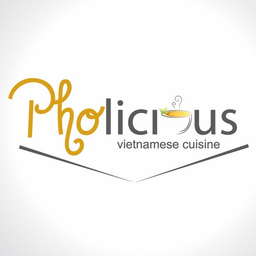 Create a logo for "Pholicious" - a Vietnamese fast food restaurant