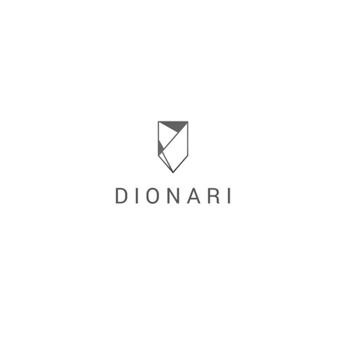 Dionari - logo for glassware and home decor products 