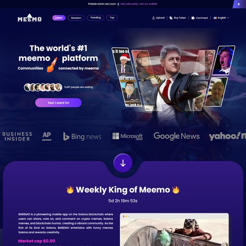 Home page design