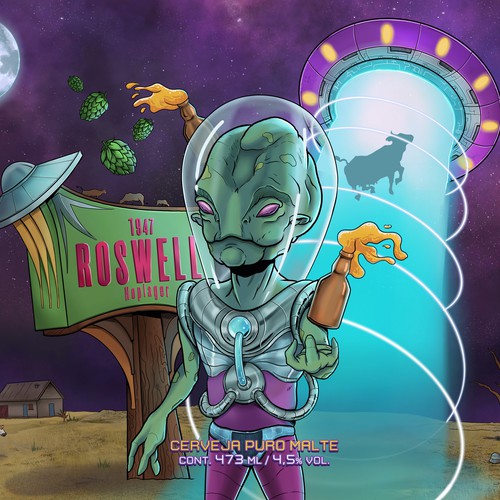 Roswell - beer label