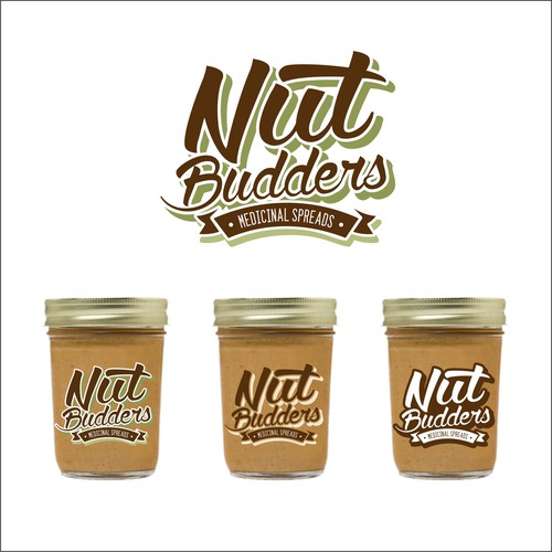 Create a Logo for a infused Nut Butters company (Peanut and Almond Butter)