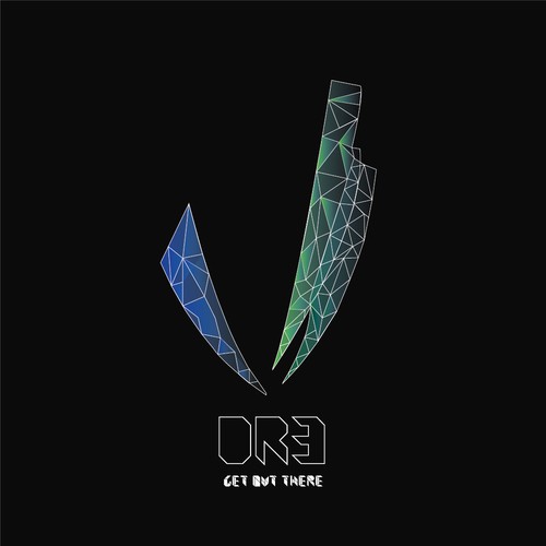 DR3 Logo geometric design for sport brand