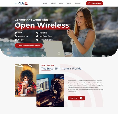  Internet Service Provider website redesign