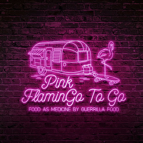 Neon logo for Pink FlaminGo To Go