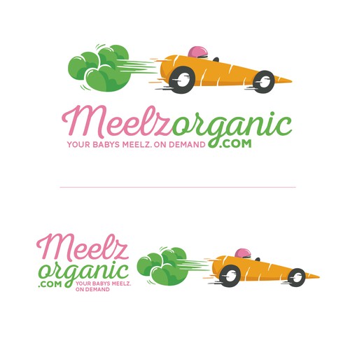 A memorable and playful logo for a baby organic food company.