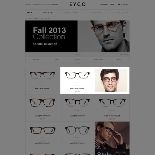 website design for EYCO