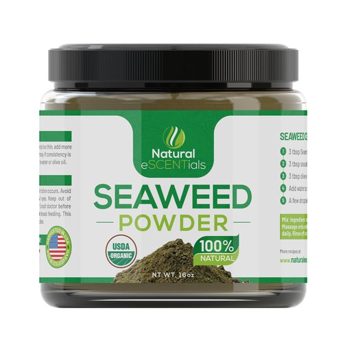 Seaweed Powder Label