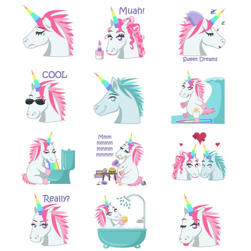 Unicorn stickers