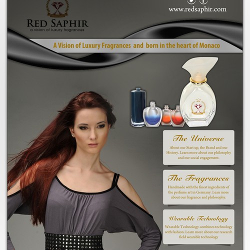 Flyer for Red Saphir Luxury Parfums