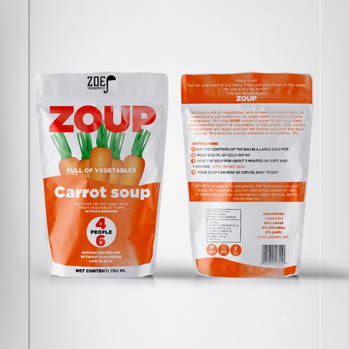 Modern / trendy soup packaging!