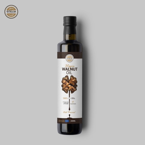 label design for walnut oil