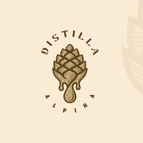 Distilla Alpina — Liquified Pinecone Mark