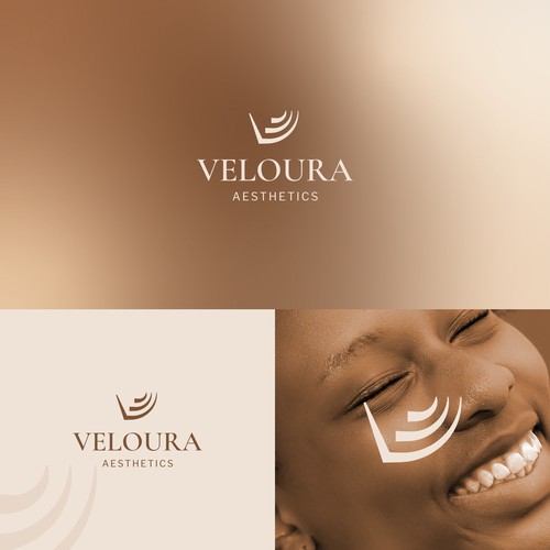 Veloura Aesthetics – Monogram Logo for Oral-Facial Harmony Brand