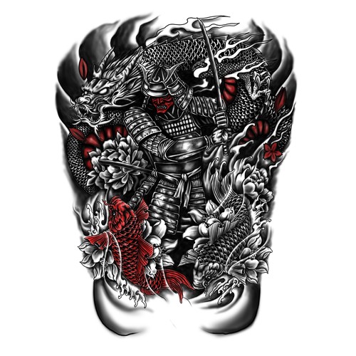 samurai tatto design