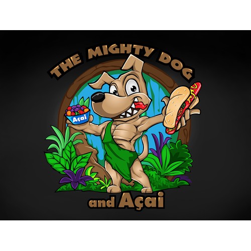 The Mighty Dog and Acai logo