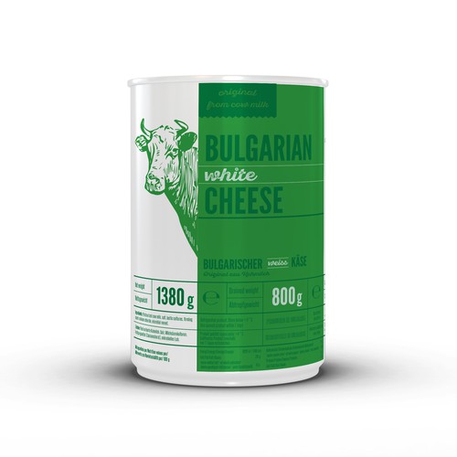 label design for bulgarian cheese 1-1project