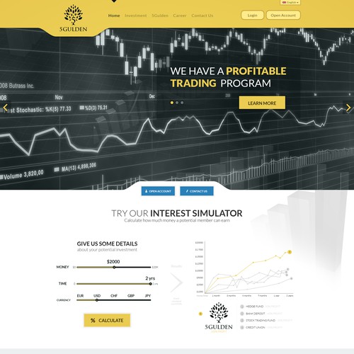 New website design wanted for 5Gulden - http://5gulden.com/