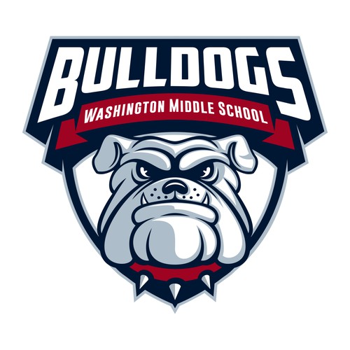 Bulldog logo for Washington Middle School