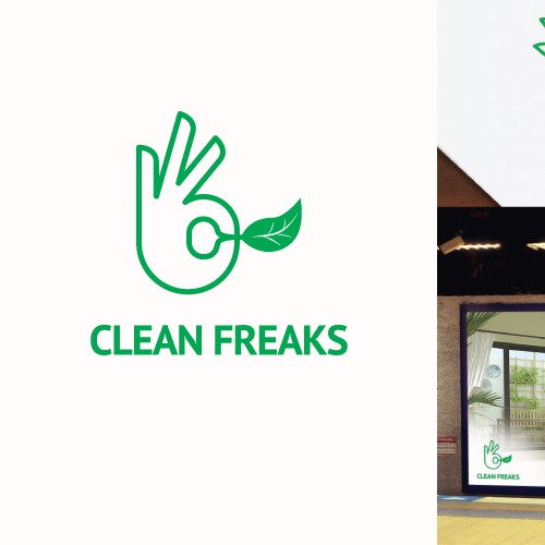 Creative Fun Logo for CLEAN FREAKS an eco-friendly cleaning service!