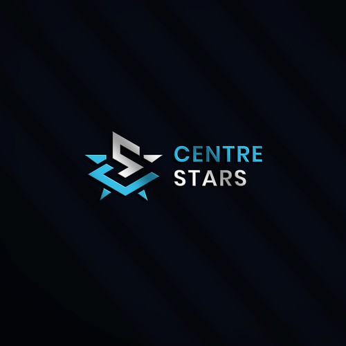 C , S or Star combined Logo Design