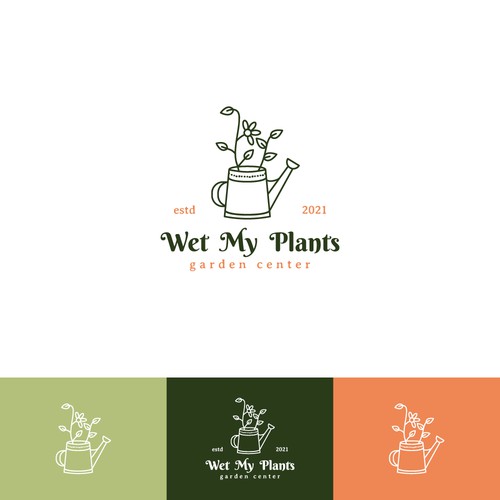 Wet My Plants Logo Design