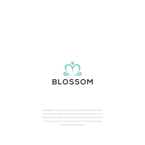 Blossoming Flower Logo with an Athletic Feel.