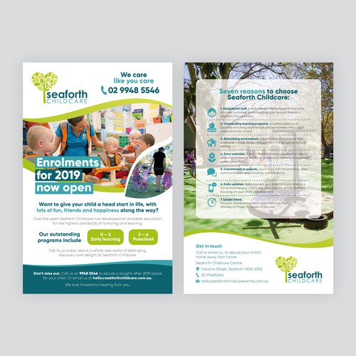 childcare flyer