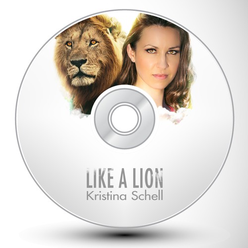 Create Kristina Schell's cd cover for her new single "Like A Lion"