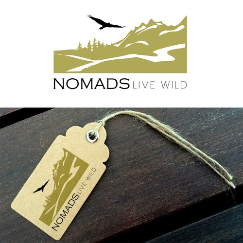 Logo design for the clothing collection Nomads Live Wild