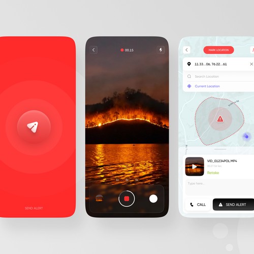 Alert app UI Design