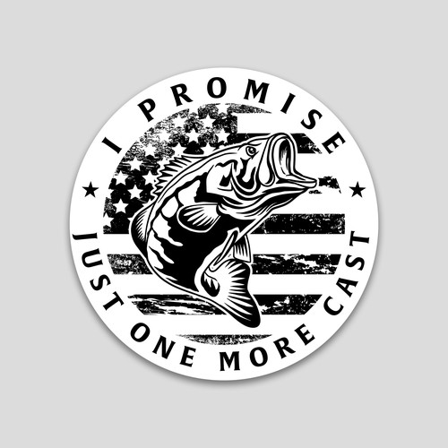 Fishing sticker