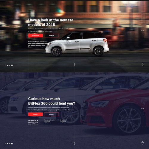 Trustworthy web site design for Car Leasing concept