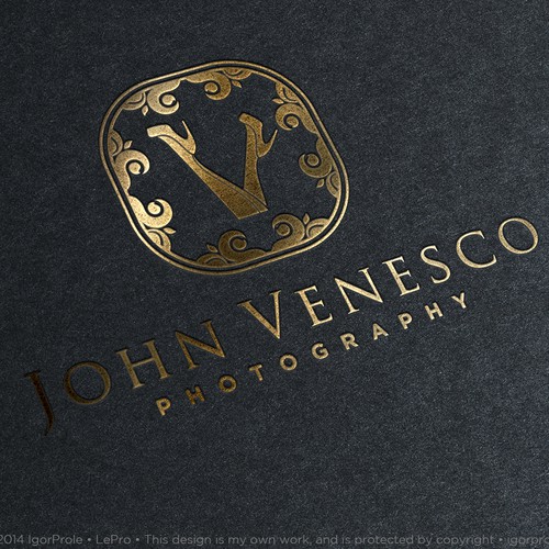 Create a logo for Boudoir Photographer John Venesco