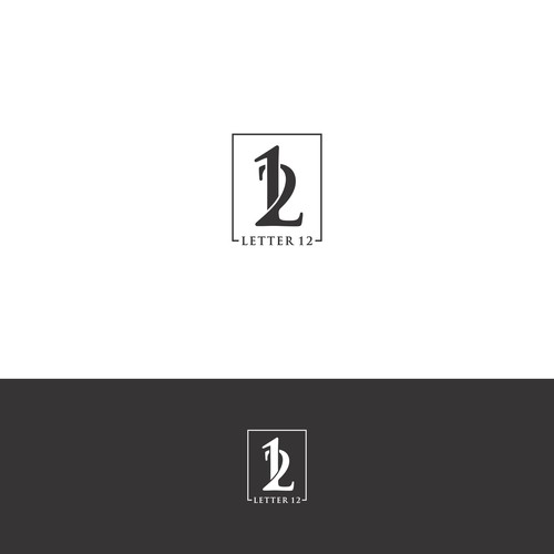 Logo design for "LETTER 12" DTG printing company.