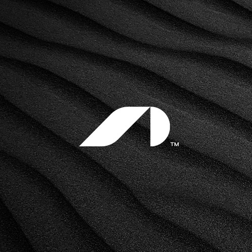 AD monogram - minimalist construction logo