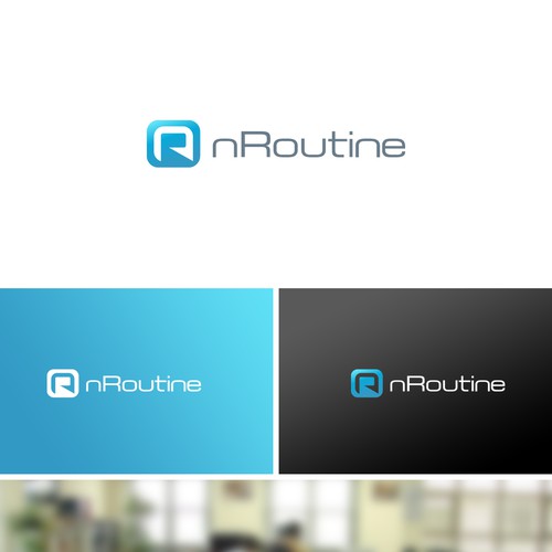 nRoutine Minimal Logo Design