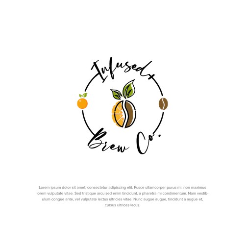 Infused + Brew Co. logo design